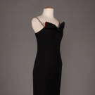 GEOFFREY BEENE BLACK EVENING GOWN, LATE 1980s