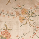 EMBROIDERED SILK BEDCOVER, LATER 18TH C