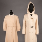 TWO COURREGES CREAM COATS, 1968-1970