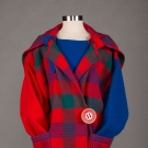 CASTELBAJAC PLAID DAY COAT, 1980s