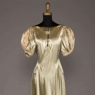 GOLD EVENING GOWN, MID 1930s