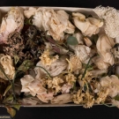 LOT OF CLOTH BRIDAL FLORALS, MID 20TH C