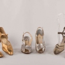 THREE PAIR LADIES HIGH HEELS, ENGLAND &amp; FRANCE, 1920-1950s