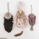 THREE METALLIC CAPPED POUCH PURSES, 1880-1925