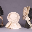 THREE LADIES BONNETS, 1830s &amp; 1870s