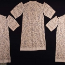 HAND EMBROIDERED UNPICKED COAT, LATE 1930s