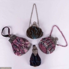 FOUR BEADED &amp; NOUVEAU FRAME BAGS, 1910s