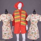 DALTON FOR TWA POPPY  FLIGHT ATTENDANT UNIFORMS, AMERICA, 1968-1971
