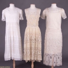 THREE TEA DRESSES, 1920-1930s