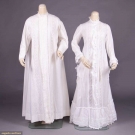 ONE BEDGOWN &amp; ONE BOUDOIR GOWN, EARLY 1870s