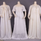 THREE DRESSING GOWNS, 1860s-1900