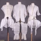 FIVE FINE PELERINES, SLEEVES &amp; DICKIES, 1830-1850