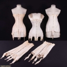 FOUR CORSETS, AMERICA, 1910s