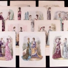 GENEROUS LOT OF ASSORTED FASHION PLATES, FRANCE, 1870-1878