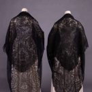 TWO CHANTILLY LACE SHAWLS, 1850-1860s