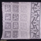 TWO ITALIAN FILET LACE &amp; CUTWORK TABLECLOTHS, c. 1900