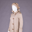 LINEN MOTORING DUSTER &amp; MATCHING CAP, 1910s