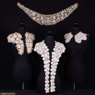 FOUR IRISH CROCHET COLLARS, 1890s