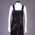 HEAVILY BEADED &amp; SEQUINED EVENING GOWN, c. 1930