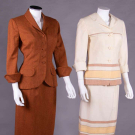TWO IRENE WOOL SKIRT SUITS, AMERICA, 1947-1954