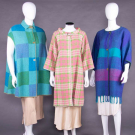 THREE BONNIE CASHIN GEOMETRIC PATTERNED COATS, AMERICA, 1955-1970