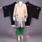 THREE KIMONO ROBES &amp; ONE PAIR PAJAMA PANTS, JAPAN &amp; CHINA, MID 20TH C