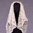 ANTEBELLUM EMBROIDERED WEDDING VEIL, 1850s