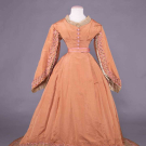 YOUNG LADIES TRAINED GOWN, 1866-1867