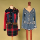 2 LADIES' DESIGNER ENSEMBLES, LATE 20th C