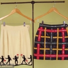 2 LADIES' MOSCHINO SKIRTS, LATE 20th C
