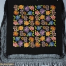 VIBRANT FLORAL EMBROIDERED SHAWL, 1920s