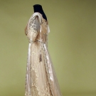 PARIS SILVER BROCADE &amp; LACE TEA GOWN, c. 1912