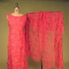 UNLABELED BALENCIAGA LACE GOWN &amp; STOLE, 1960s