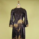 PAULINE TRIGERE EVENING DRESS, 1970s