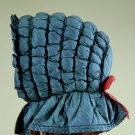 SILK QUILTED BONNET, AMERICA, 1840s