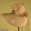 CREAM SILK BONNET, AMERICA, c. 1829