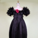 BILL BLASS BLACK EVENING GOWN, 1991