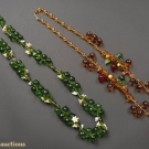 2 VENETIAN GLASS NECKLACES, MID 20th C