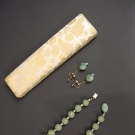 JADE BEAD NECKLACE &amp; EARRING SET, 1950s