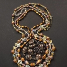 4 VENETIAN GLASS NECKLACES, MID 20th C