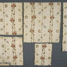 5 SILK BROCADE FRAGMENTS, 18th C