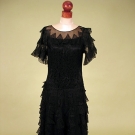 JEANNE LANVIN LACE EVENING GOWN, 1930s