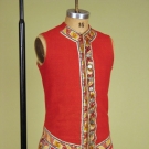 GENT'S RED WOOL WAISTCOAT, 18th C