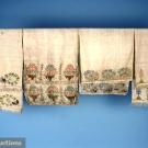 4 EMBROIDERED TURKISH TEXTILES, 19th C