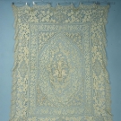 HANDMADE LACE BEDCOVER, ITALY, c. 1910