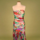 DE LA RENTA CHIFFON EVENING GOWN, LATE 1960s