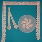 POINT DE GAZ H.M. LACE TIE, MID 19th C