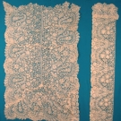 2 H.M. BRUSSELS LACE PIECES, 19th C