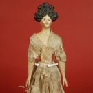 PAPIER MACHE GERMAN FASHION DOLL, 1830s