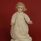 CONTINENTAL BISQUE HEAD 17" DOLL, 1880s